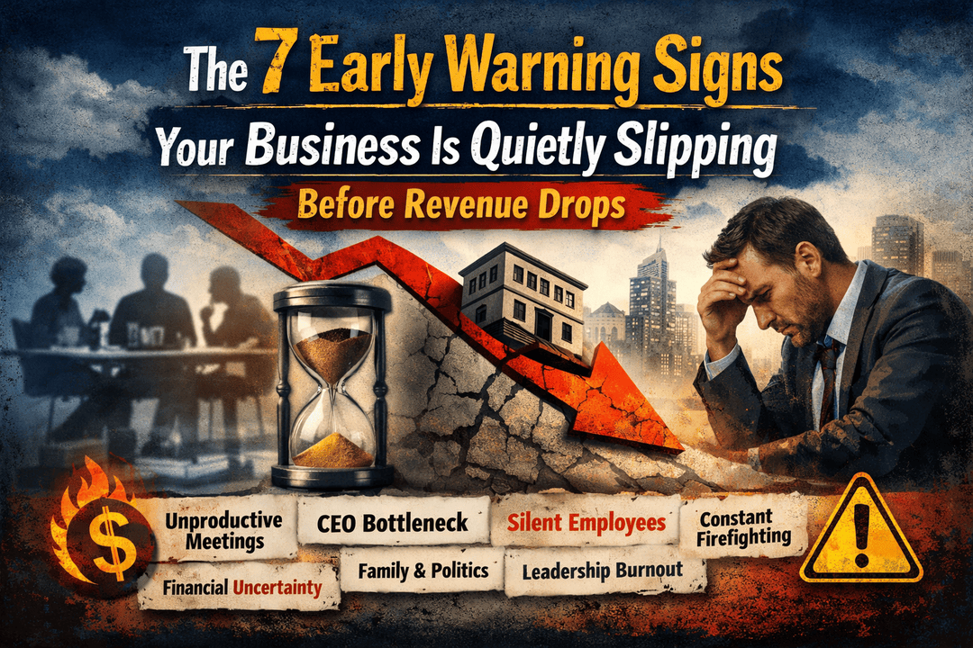The 7 Early Warning Signs Your Business Is Quietly Slipping Before Revenue Drops