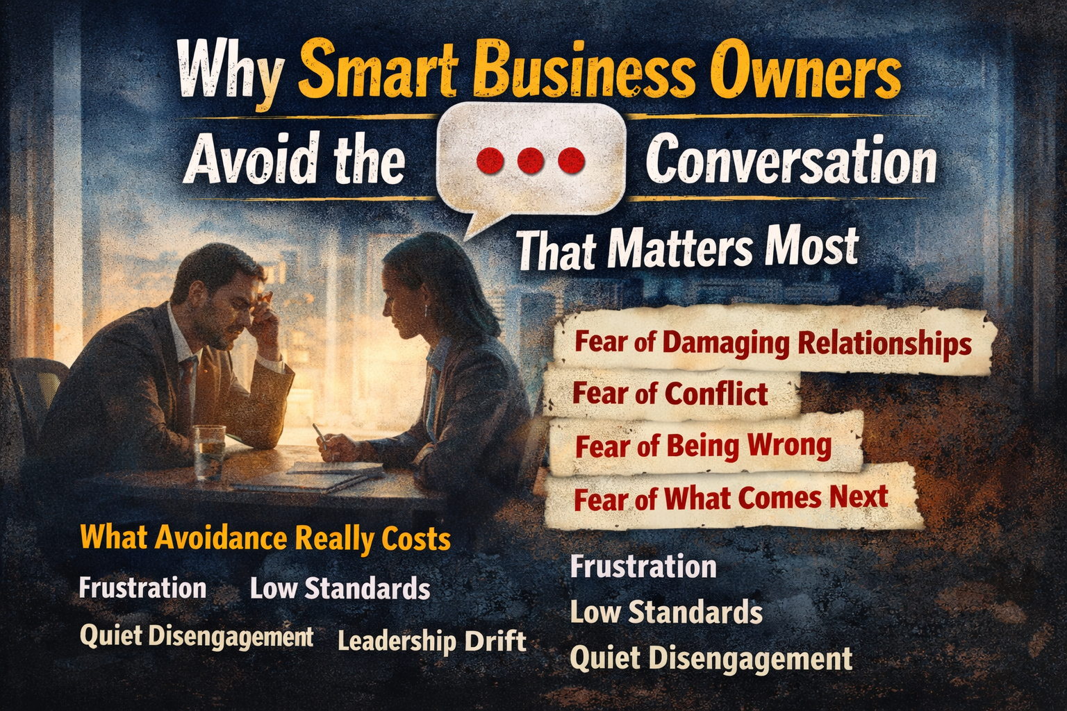 Why Smart Business Owners Avoid the Conversation That Matters Most